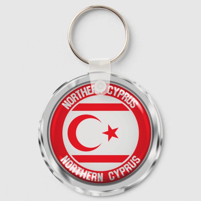 Chaveiro Norte Cyprus Round Emblem (Frente)