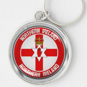 Chaveiro Norte Ireland Round Emblem