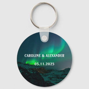 Chaveiro Norte Lights Aurora Borealis Night Sky Weding