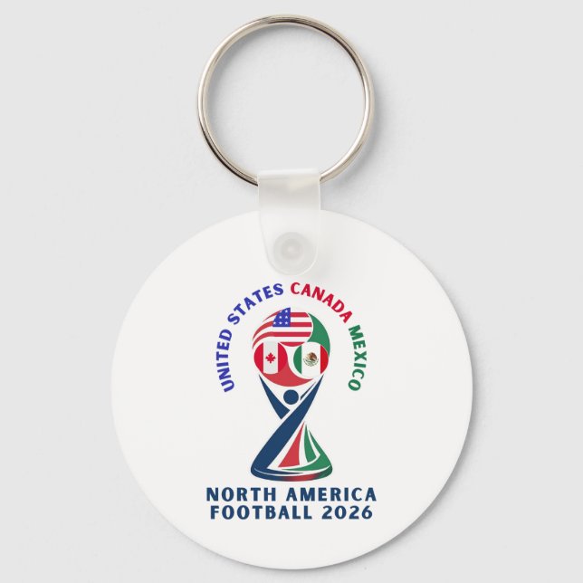 Chaveiro North America Football 2026 | USA Canada Mexico (Frente)