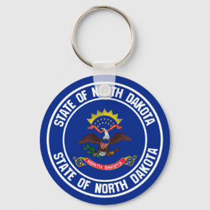 Chaveiro North Dakota Round Emblem