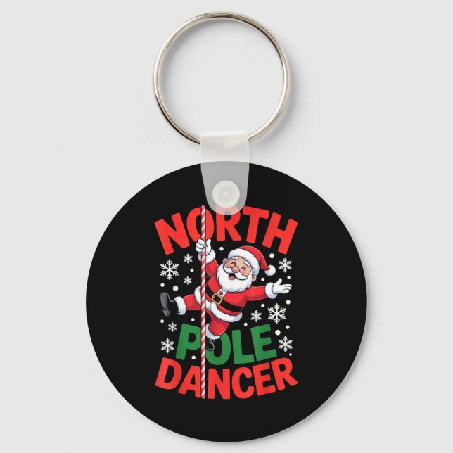 Chaveiro North Le Dancer Funny Santa Christmas Humor  (Frente)