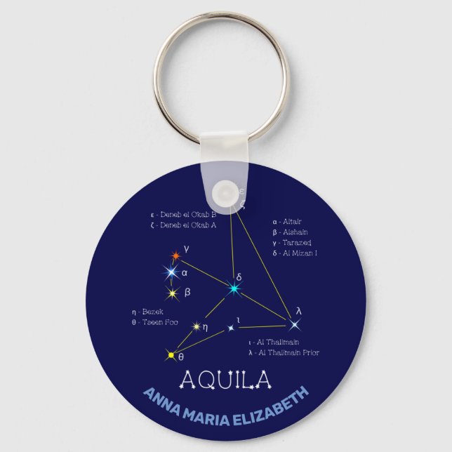 Chaveiro Northern Hemisphere Constellation Aquila (Frente)