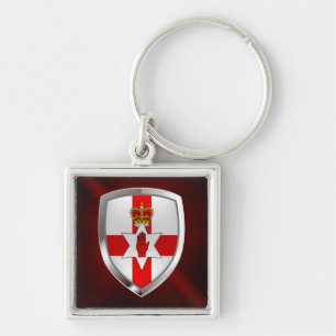Chaveiro Northern Ireland Metallic Emblem