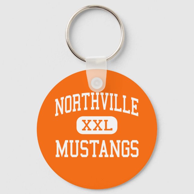 Chaveiro Northville - Mustangs - High - Northville Michigan (Frente)