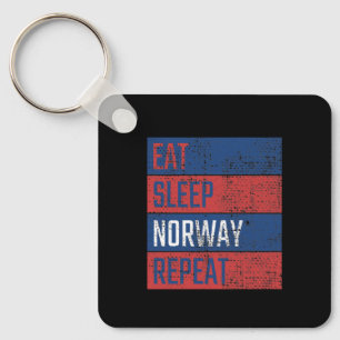 Chaveiro Noruega - Coma Durma Noruega Repita