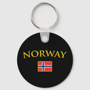 Chaveiro Noruega dourada