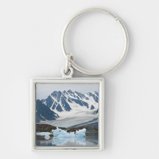 Chaveiro Noruega, Geleira em Recuo e iceberg (Frente)