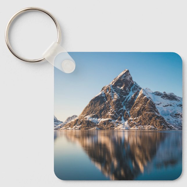 Chaveiro Noruega Lofoten Mountain (Frente)