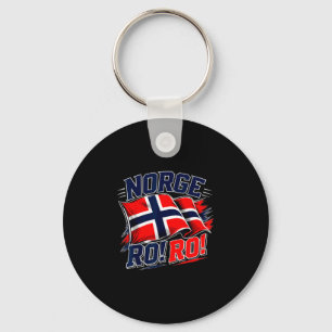 Chaveiro Noruega norge bandeira vintage fã de futebol norue
