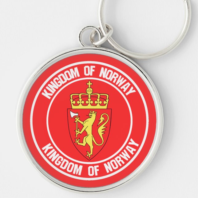 Chaveiro Noruega Round Emblem (Frente)
