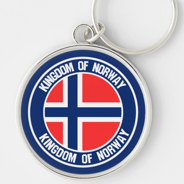 Chaveiro Noruega Round Emblem (Frente)