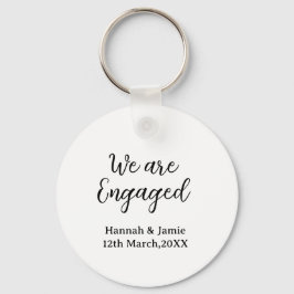 Chaveiro Nós somos Noivos nome data caligrafiaelegante