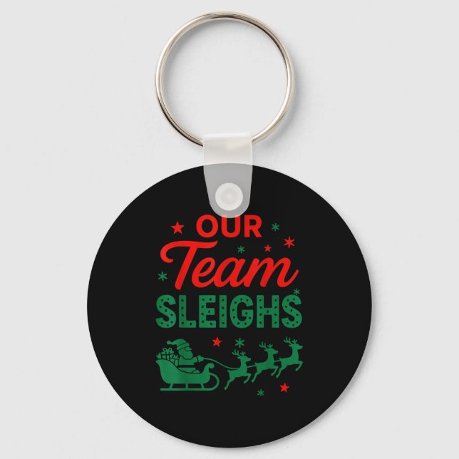 Chaveiro Nossa Equipe Derruba Trabalho de Natal Equipe Corr (Frente)