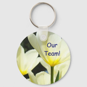 Chaveiro Nossa Equipe! pulseira Flores de Tulipa Amarelo Br