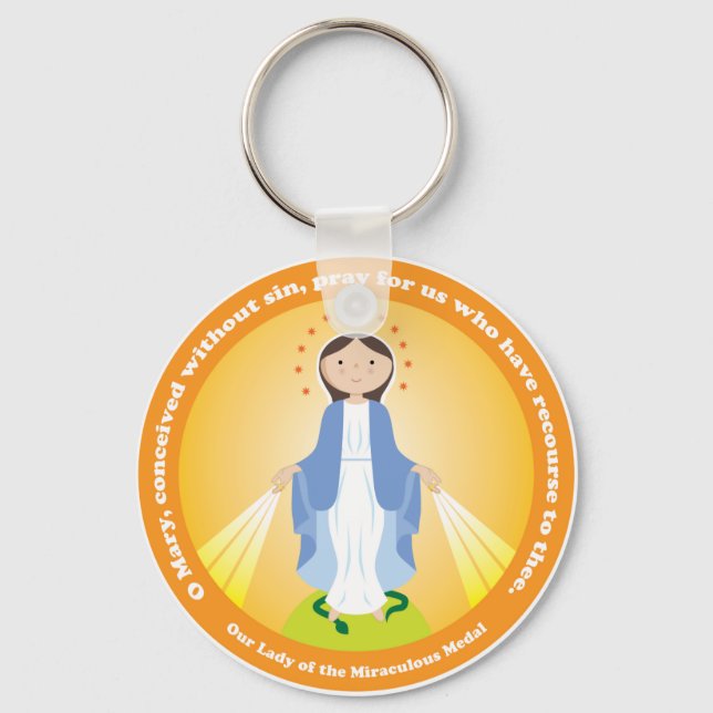 Chaveiro Nossa Senhora da Medalha Miraculosa (Frente)