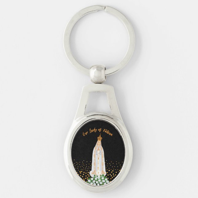 Chaveiro Nossa Senhora da Procissão Fátima de Velas (Frente)