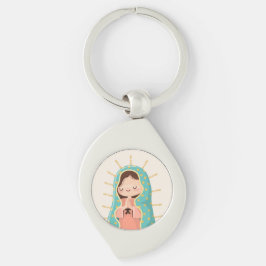 Chaveiro Nossa Senhora de Guadalupe Estilo Kawaii