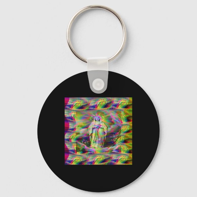 Chaveiro Nossa Senhora de Lourdes Sticker (Frente)