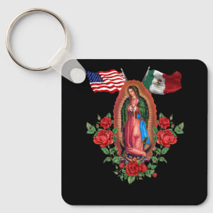 Chaveiro Nossa Senhora Virgen De Guadalupe Bandeira Mexican
