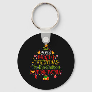 Chaveiro Nosso Natal Da Família 2023 Amava Minha Família