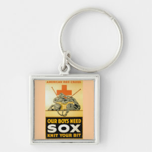 Chaveiro Nossos Meninos Precisam De Sox ~ Knit Seu Bit