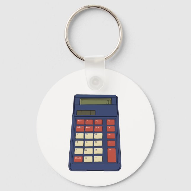 Chaveiro Nostalgia da Escola de Matemática Calculadora do a (Frente)