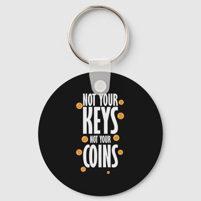 Chaveiro Not your Keys not your Coins Bitcoin (Frente)