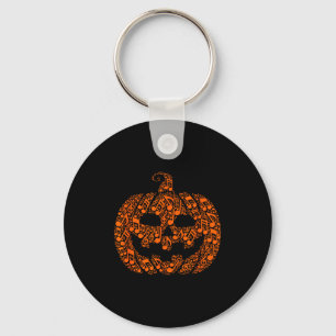 Chaveiro Nota Musical Engraçada de Halloween Músico Jack O
