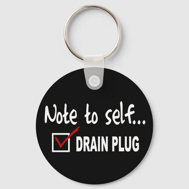 Chaveiro Nota para si mesmo... Verifique a tomada do trem - (Frente)