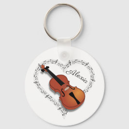 Chaveiro Notas de Música Violino