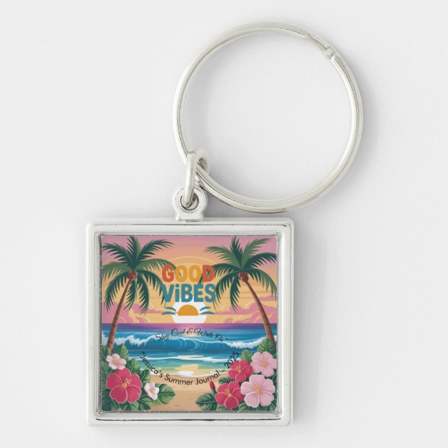 Chaveiro Notebook tropical Summer Vibes (Frente)