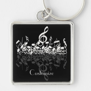Chaveiro Nothin' But Treble White Music Notes Key Chain