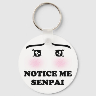Chaveiro Notice Me Senpai Blushing Anime Girl Kawaii Suki