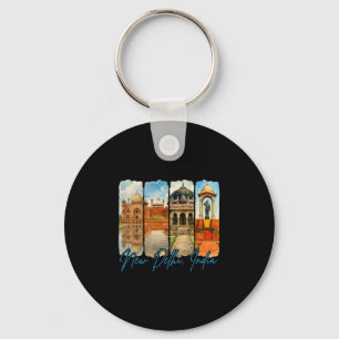 Chaveiro Nova Delhi Índia Viagem Viagem Pincelada Souvenir