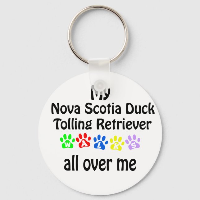 Chaveiro Nova Escócia Duck Tolling Retriever Walk Design (Frente)