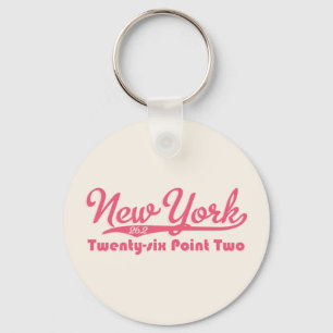 Chaveiro Nova York 26.2 Pink Maratrhon Key Chain