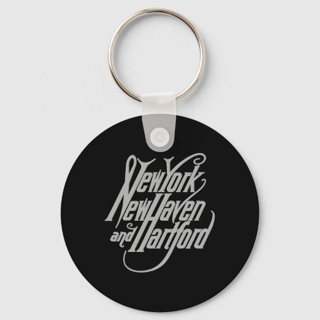 Chaveiro Nova York Antiga, Ferrovia New Haven e Hartford  (Frente)