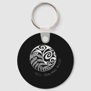 Chaveiro Nova Zelândia Rugby Maori Insred Kiwi & Prata F