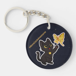 Chaveiro #NovasAventurasDoGato e TravessurasDaMariposaLunar