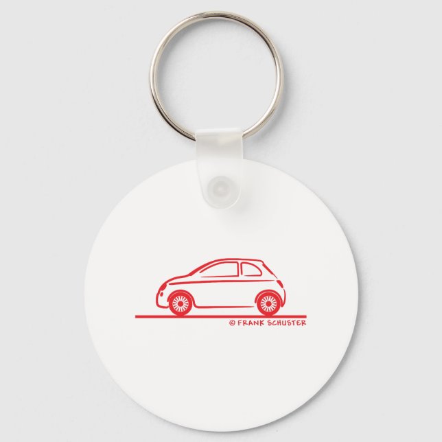Chaveiro Novo Fiat 500 Cinquecento (Frente)