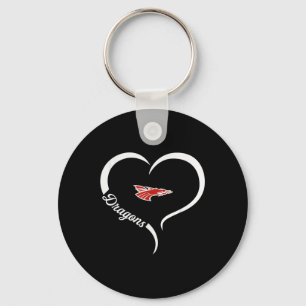 Chaveiro Novo logotipo da Palestina Dragões Half Heart Slog