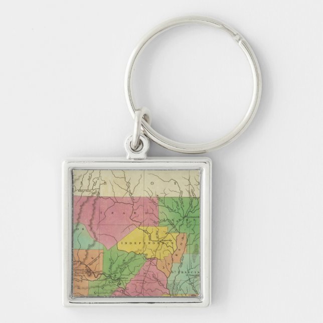Chaveiro Novo Mapa Do Arkansas 2 (Frente)