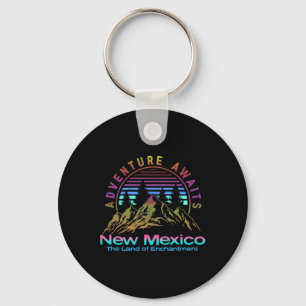 Chaveiro Novo México Estado Retro Vintage Ao Ar Livre &