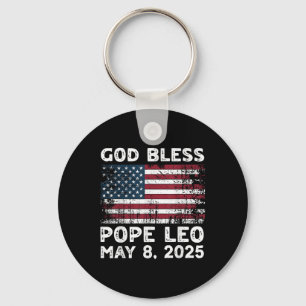 Chaveiro Novo Papa Leão Deus abençoe Americano Papa Leo Ame