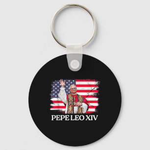 Chaveiro Novo Papa Leo Xiv Robert American Flag