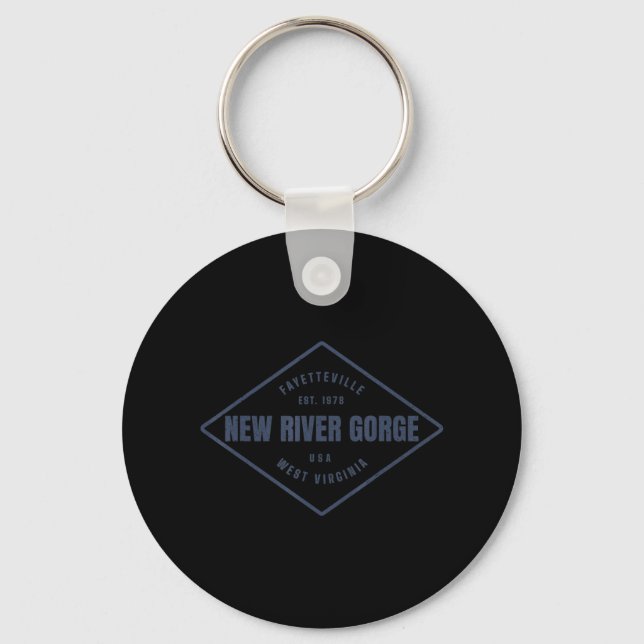 Chaveiro Novo rio Gorge Souvenir - Design (Frente)
