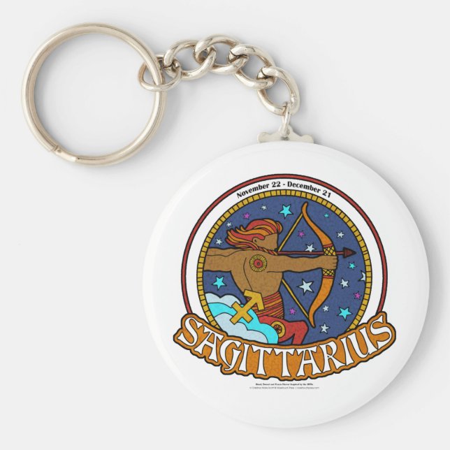 Chaveiro NP Sagittarius 2.25" Basic Button Keychain (Frente)