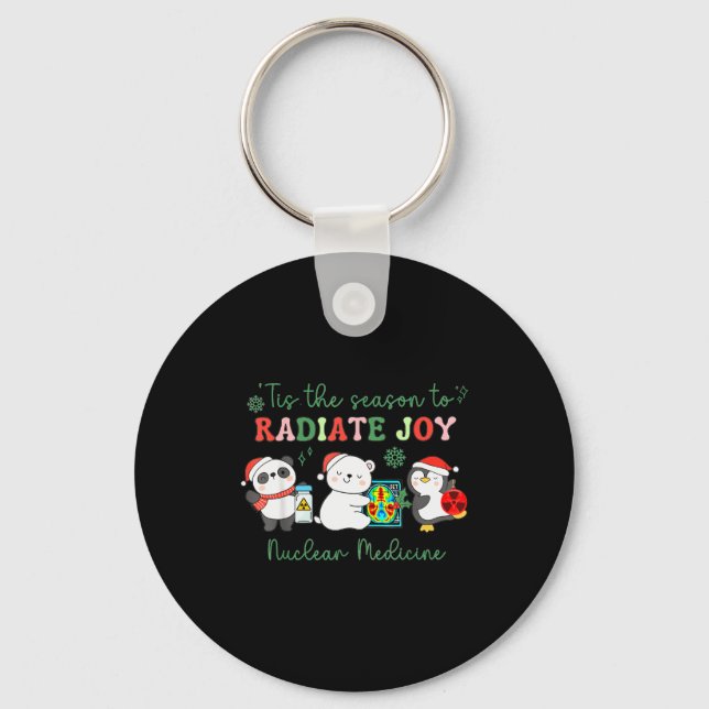 Chaveiro Nuclear Medicine Tech Christmas Holiday Radiology  (Frente)