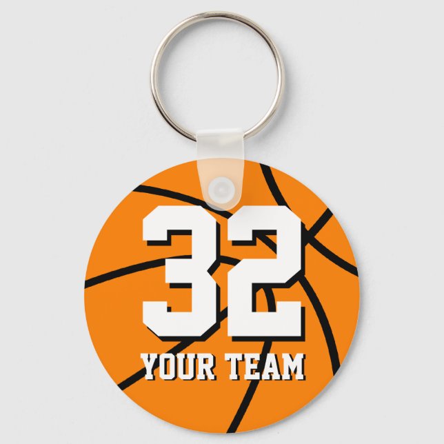 Chaveiro Number 32 basketball keychains | Personalizable (Frente)